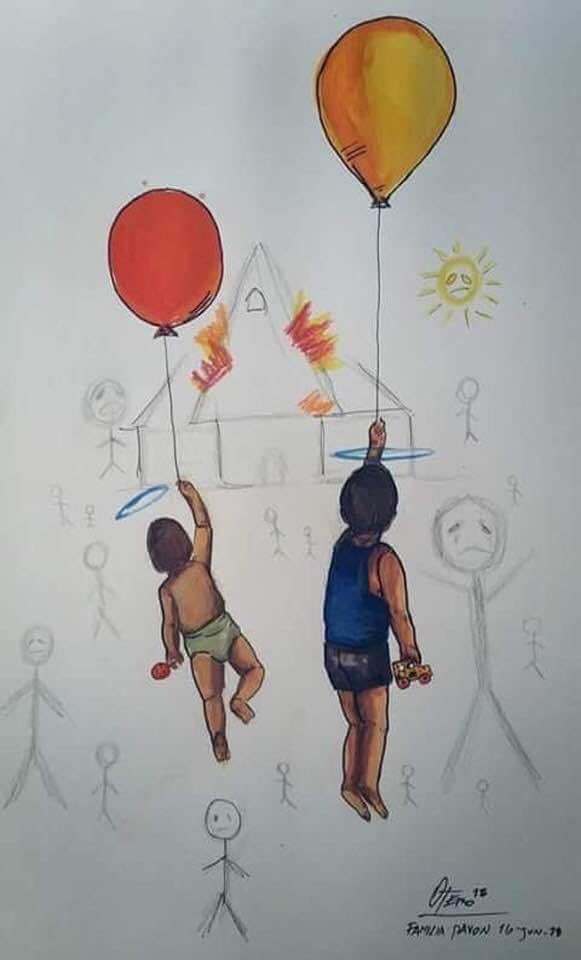 fersanchezzel's tweet photo. Mateo 19:14 Pero Jesús dijo: "Dejen a los niños, y no les impidan que vengan a Mí, porque de los que son como éstos es el reino de los cielos."
.
#SOSNICARAGUA #GritoPorNicaragua porque aquí en este país el presidente quema a los niños y sus familias https://t.co/6wagh3nhpk
