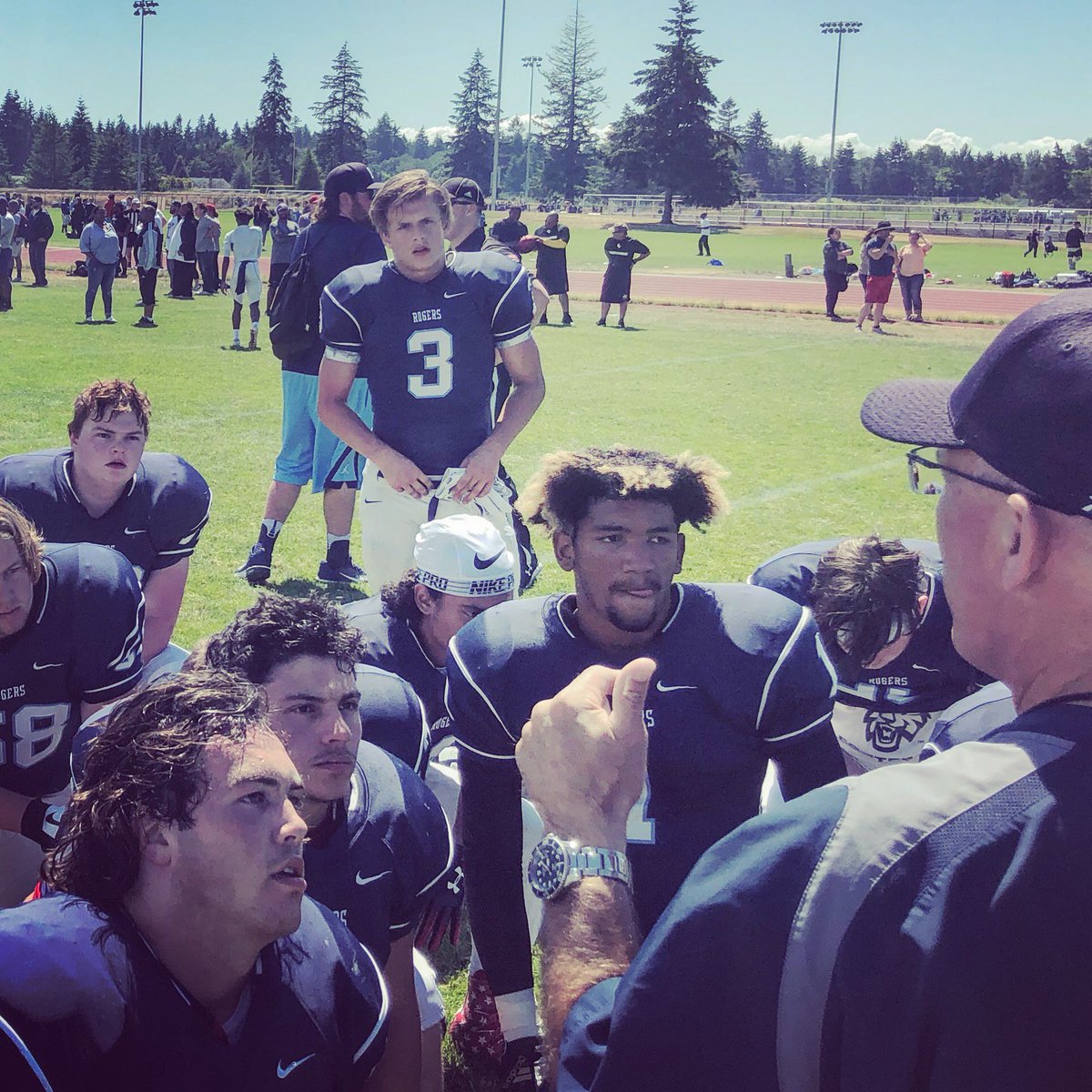 RogersRamsFB's tweet photo. Thanks to @PLUFootball and @risefootball_ for providing an opportunity for our team to improve and measure ourselves against some great competition!! https://t.co/vseN5cIz6f