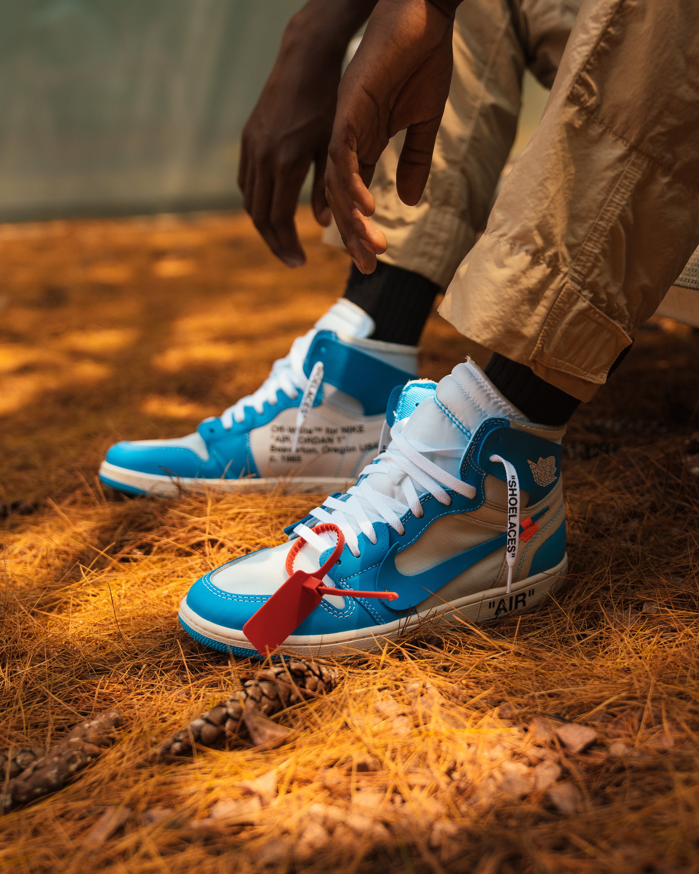 Air Jordan 1 Retro High Off-White University Blue