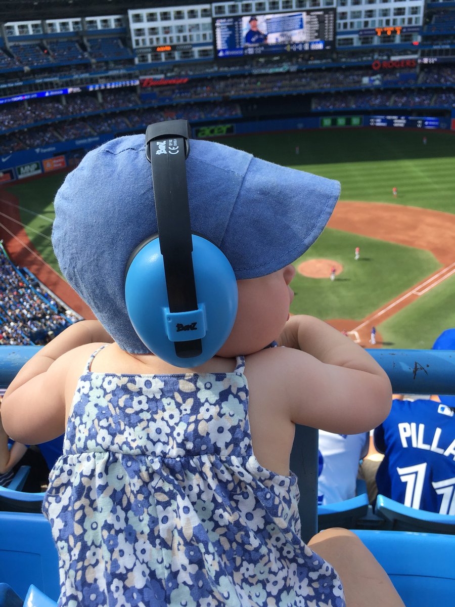 lindsayzv's tweet photo. Took my kids to the @BlueJays this afternoon and it was everything summer and wonderful. I’m also pretty sure the 3-year-old is gunning for Jerry Howarth’s old job. #nonstopcommentary #LetsGoBlueJays https://t.co/tKcoUn58Ks