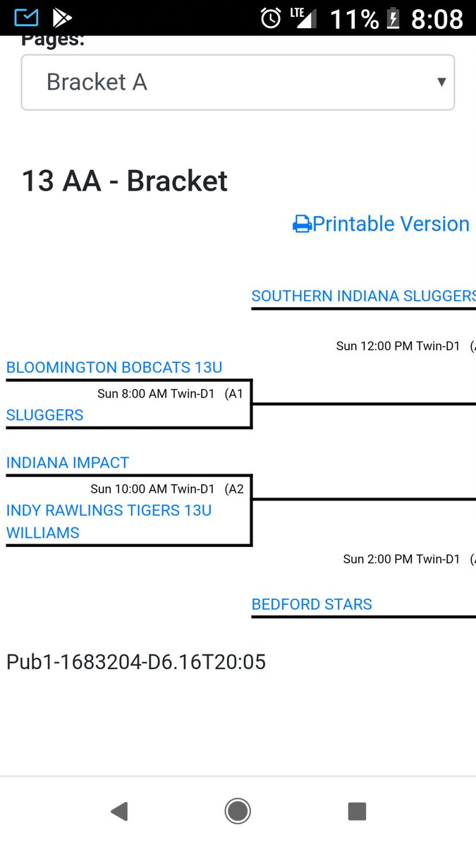 Impact14U's tweet photo. After going 1-1 today, your Impact are a #2 seed and will take on Indy Rawlings Tigers - Williams tomorrow at 10AM. #GoImpact https://t.co/vNn5rh2xVa