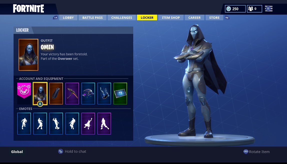 FortBRAccounts's tweet photo. Selling this account!! 

New Omen skin 
Blockbuster skin 
Max Tier 
250 v-Bucks 

Hit dms if you want to buy🔥 
Have proof already!👀 https://t.co/ZTlrqAEl69