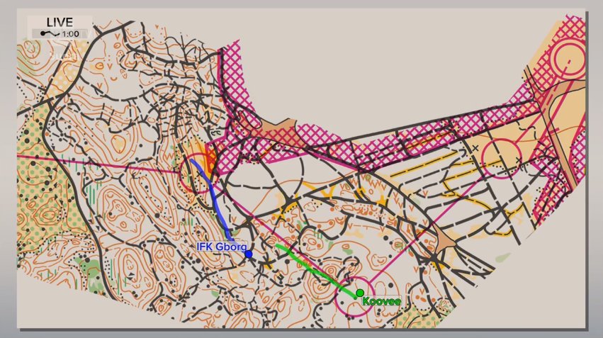 worldofo's tweet photo. Fantastic race by Kratov for Koovee on  #jukola2018 4th leg! Takes Koovee from +5:46 in 12th place to lead with 1:18 ahead of IFK! 50 min in 8.8 km - 7(!) min faster than other top teams. 4th leg instead of 3rd due to injury problems.. https://t.co/VoJW5WvCJ8