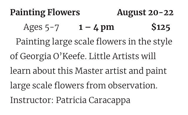 CaracappaSenora's tweet image. #Summer
#SummerArtClasses
#Smithtown
🌻💐🌺Come paint with me this summer🌺🌸💐🌻🌺