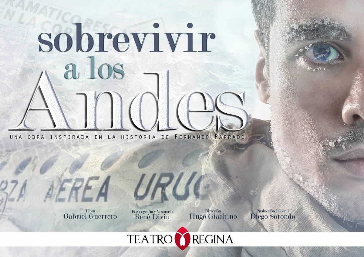 Se viene otra función de #SobrevivirALosAndes ❄Miércoles 20:30 hs.❄ en el <a href="/teatroreginaok/">TEATRO REGINA</a> 🎭
Consulta por tu promo 📣