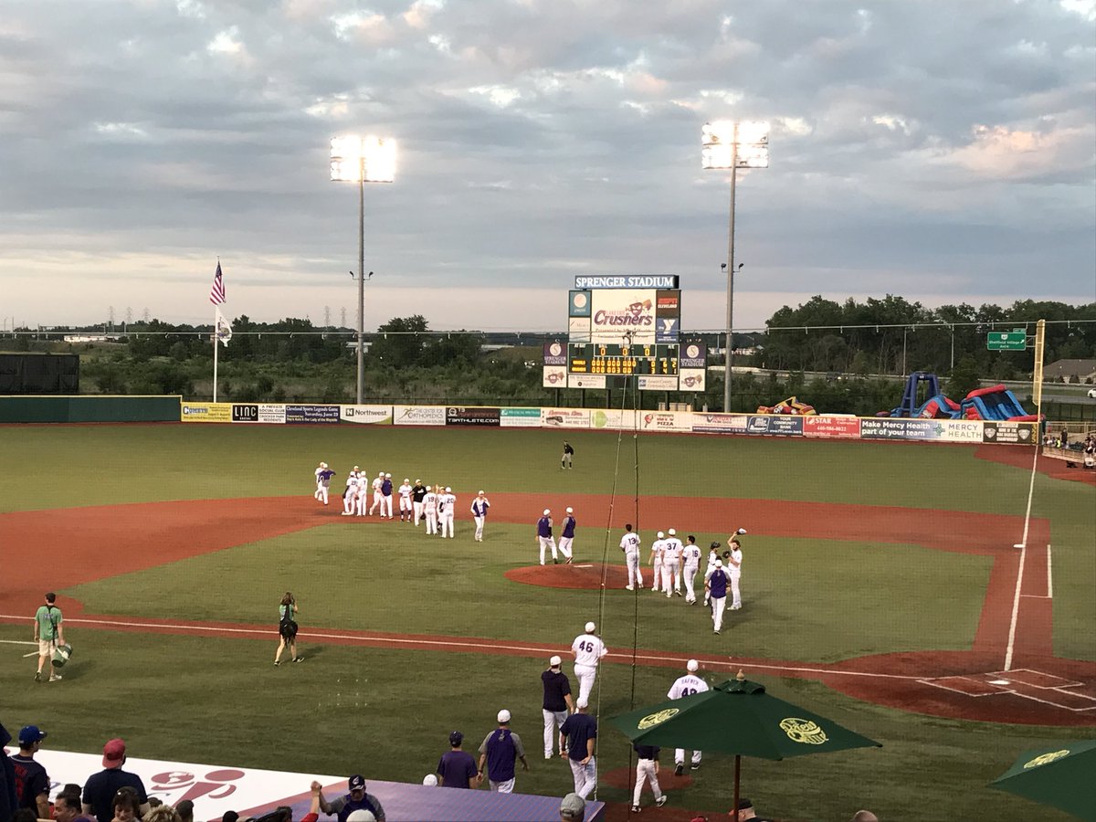 LECrushers's tweet image. The Crushers complete the 3-0 shutout of the Rascals! #FearTheGrape
