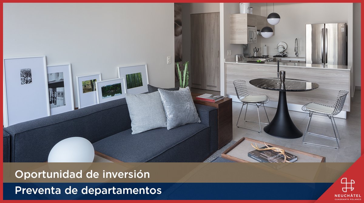 NeuchatelMx's tweet photo. La inversión para tu estilo de vida se encuentra en Neuchâtel Cuadrante Polanco, departamentos en preventa con hasta 184m². Conócenos en Río San Joaquín 498, CDMX. https://t.co/G1LoomB5MD