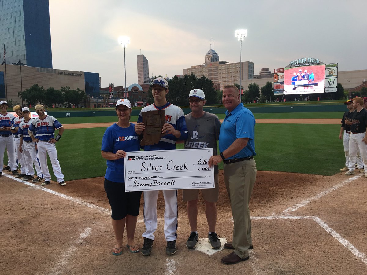 IHSAA1's tweet photo. Congrats to Sammy Barnett of @SCDragonsBBall on being named the winner of the LV Phillips Mental Attitude Award in 3A Baseball! https://t.co/Q5ojQfTFBt