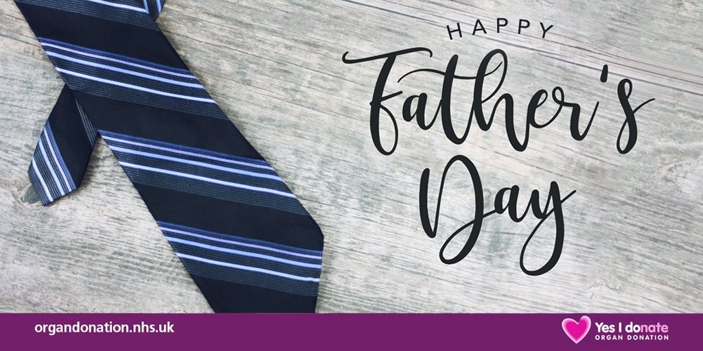Happy #FathersDay to all the fantastic Dads out there!

Today we're thinking of families who are together thanks to organ donation and remember the Dads who aren't with us. ❤️