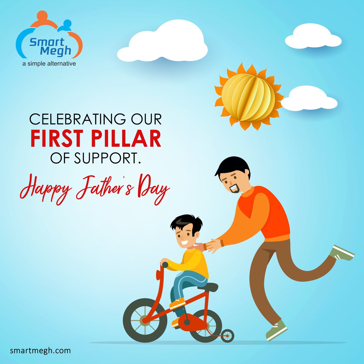SmartMeghSolns's tweet photo. No matter how tall or old we get, we will always look up to our Dad. Happy Father's Day to all the super dads out there.
#FathersDay #SmartMegh #Dad #Fatherlove https://t.co/OLcDhm15g0