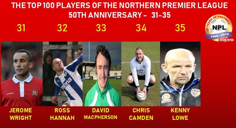 FCUnitedMcr's tweet image. Congrats to some familiar faces who have been voted into the top 100 players ever to play in the @evostikleague ⚽️🙌

Special mention to @MattWolfenden &amp;amp; @Mikenorton9 who came in just outside the top 40! 📈

#NPL50 #EvoStikAwards #FCUM