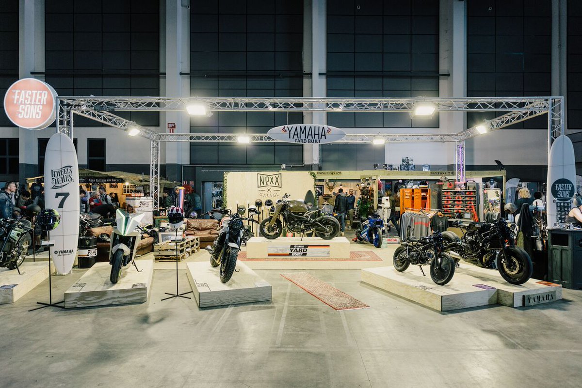 YamahaMotorEU's tweet photo. From Yamaha booth at the Village to the dust and mud of #DeusSwankRally: the road to go #BackToTheWaves continues. Check our Instagram channel for some real action ๐ https://t.co/k3c5db4hKP