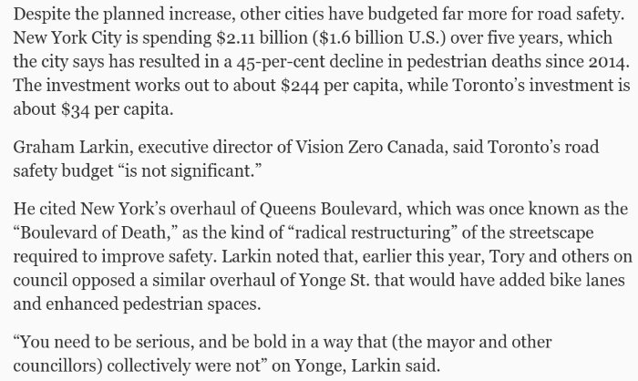 VisionZeroCA's tweet image. You get what you pay for.

#TorontoisedVZ

thestar.com/news/gta/2018/… #visionzero #nyc #toronto