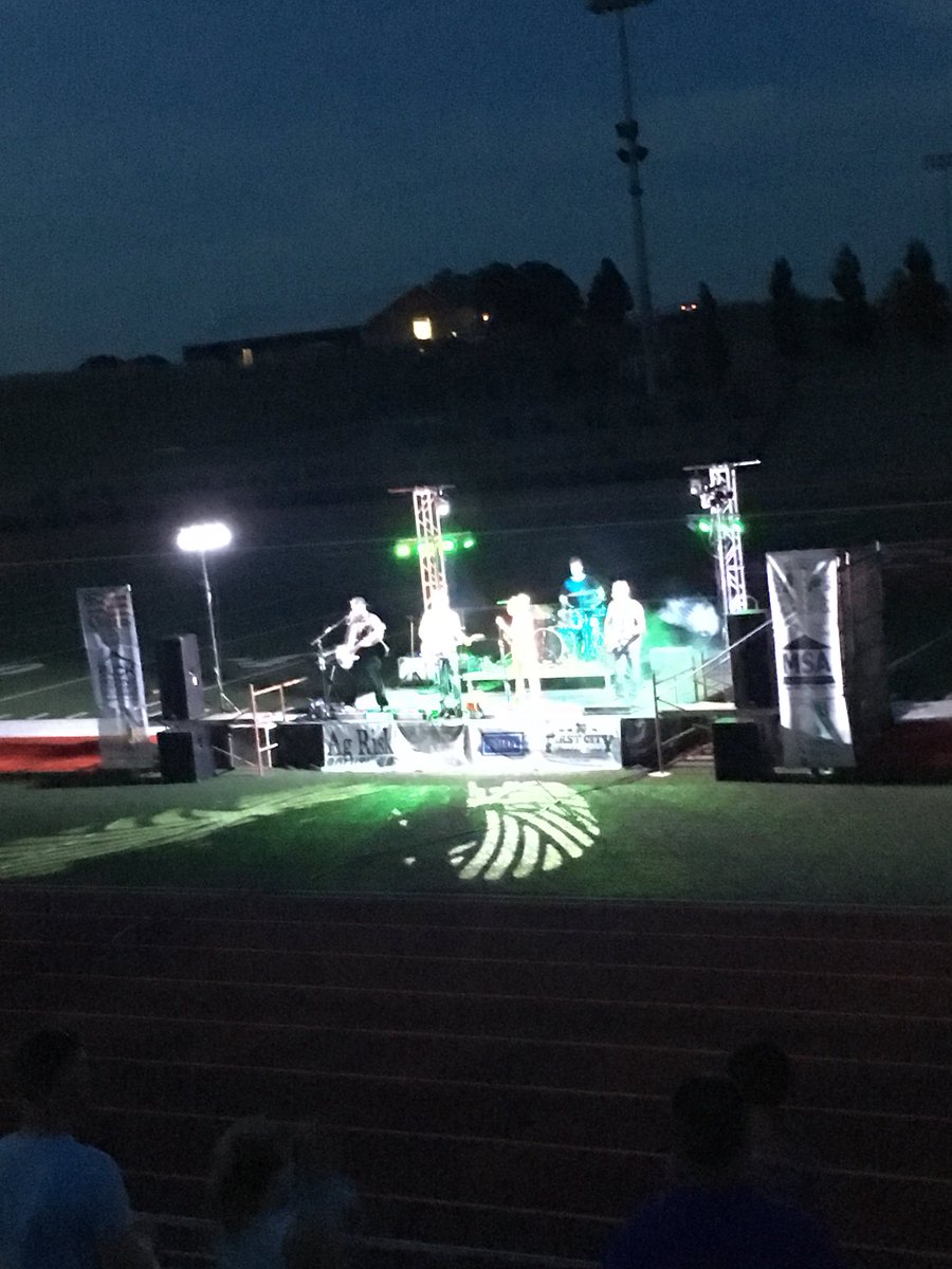 Great McKenna and Brock concert tonight on the football field!!!!!! I’m SO glad I attended and supported LEF!!!!!!!!!!