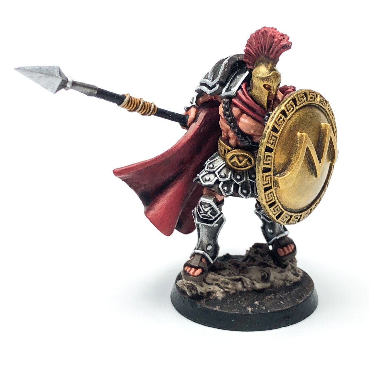 gdestefano's tweet photo. Maximus Thermopylae I painted for my dad for father's day! @AristeiaTheGame #miniaturemonday #aristeia #maximus https://t.co/P4te1A7NSF