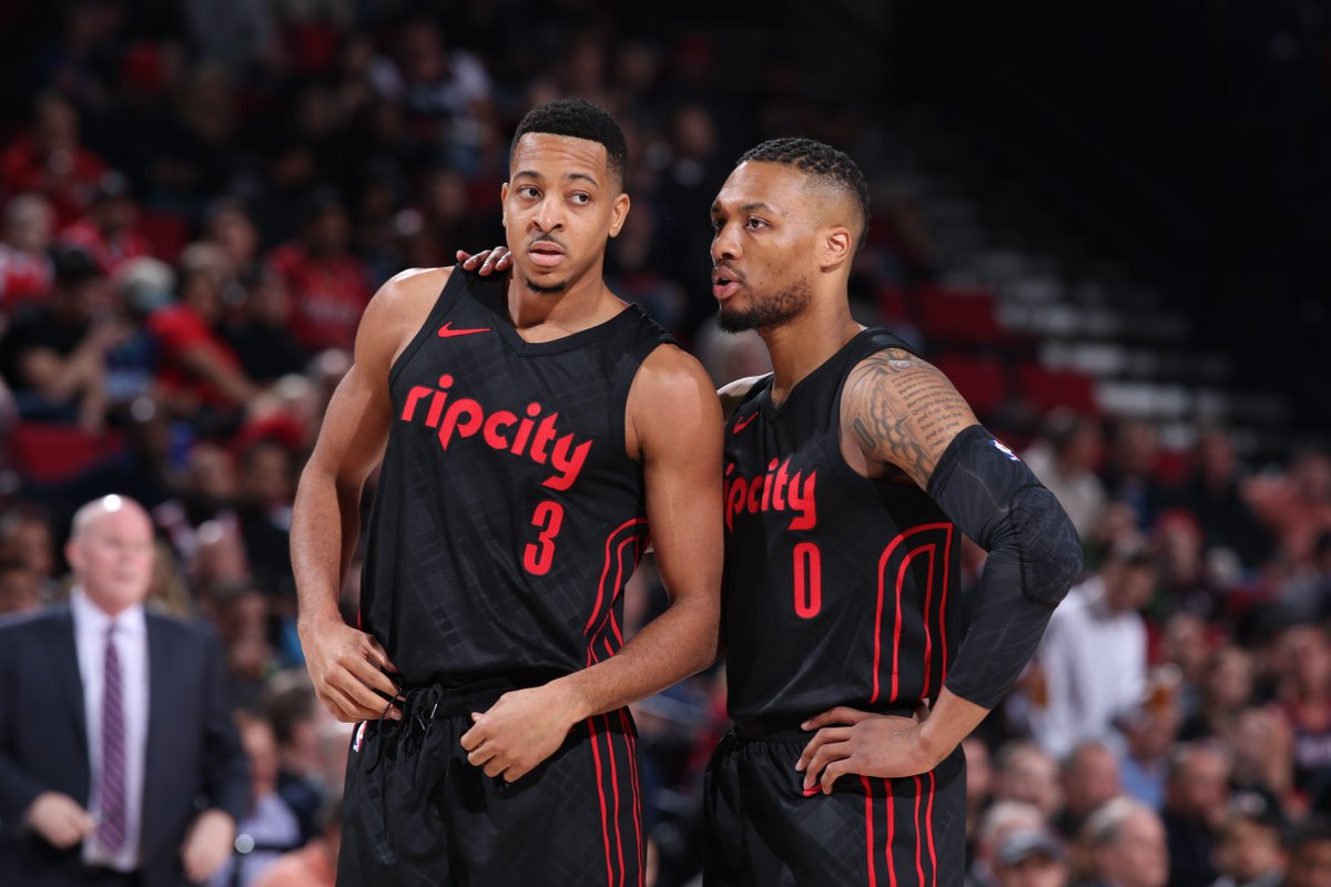 BleacherReport's tweet image. Should the Blazers break up the duo of Dame and CJ? ble.ac/2LWKOA0