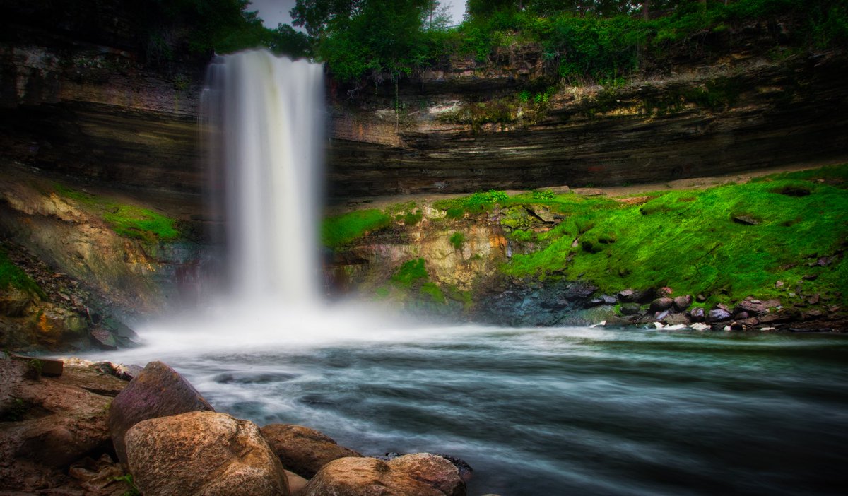 markymark2914's tweet photo. Silky and smooth 💦. @BestPixMN @StarTribune #minnehahafalls #minneapolis #minnesota #waterfalls https://t.co/YEbfvkK9Rn