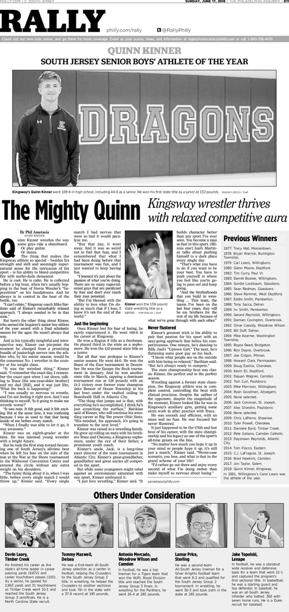 Tshanerbeer's tweet photo. .@RallyPhilly final pages in @PhillyInquirer until August. Nice work all season by @PhilAnastasia @ChrisMelchiorre @sjnard @ozoneinq @AceCarterINQ @mowens125 @ByCoreySharp (and others). https://t.co/1r9Q5BQwMF