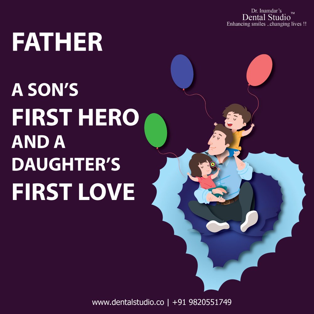 draslamInamdar's tweet photo. Happy Father's Day to all the awesome dads out there from our team at Dr.Inamdar's Dental Studio.
#FathersDay2018 #HappyFathersDay #dentist #dentalclinic #dentistry https://t.co/4wFhRxkNT6