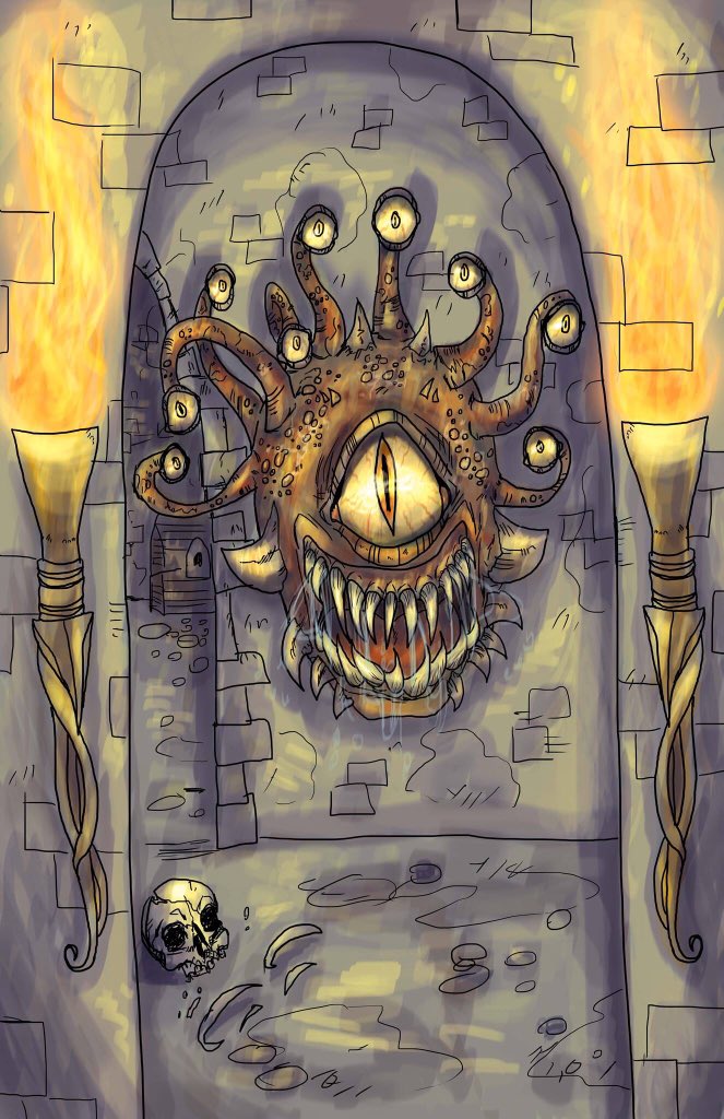 Didn’t think I’d finish him up so quick. Part of a new series I’ll be working on between personal work. #beholder #dnd #dungeonsanddragons #monster #dndmonster #dungeon #tabletopgame #rpg #somanyeyes #baneofexostance #dungeonmaster #fantasy #art #drawing #illustration