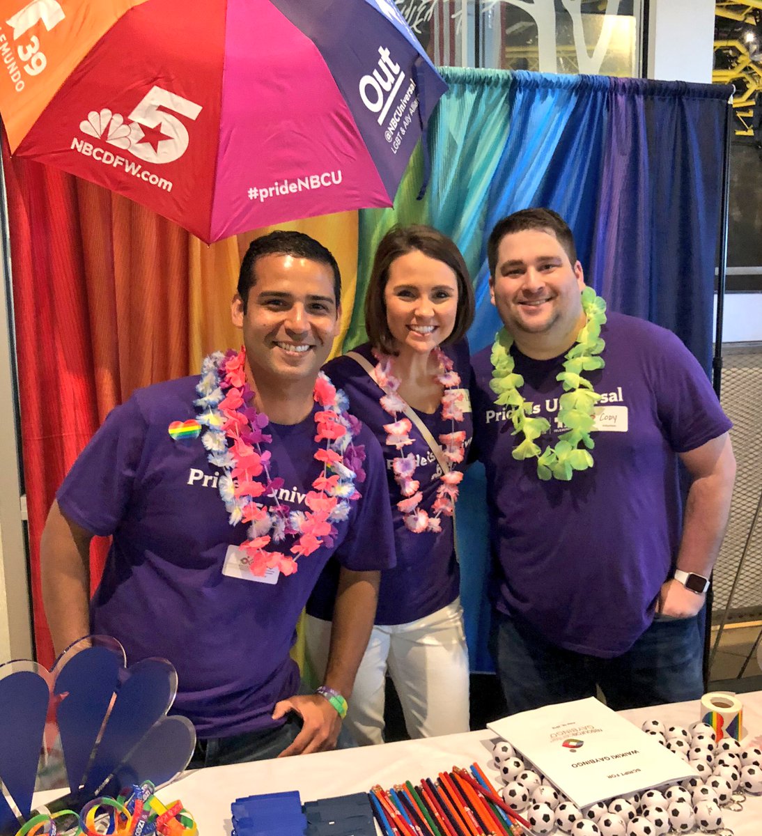 CodyLillich's tweet photo. NBC5/Telemundo 39 OUT group had a blast volunteering at @ResourceCtr #GayBingo. #PrideMonth #pridenbcu https://t.co/GxqJcfPdtu