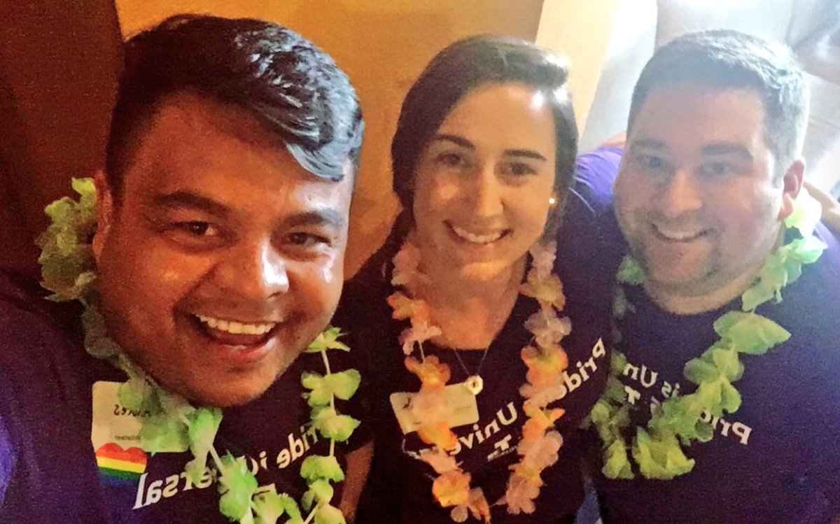 CodyLillich's tweet photo. NBC5/Telemundo 39 OUT group had a blast volunteering at @ResourceCtr #GayBingo. #PrideMonth #pridenbcu https://t.co/GxqJcfPdtu