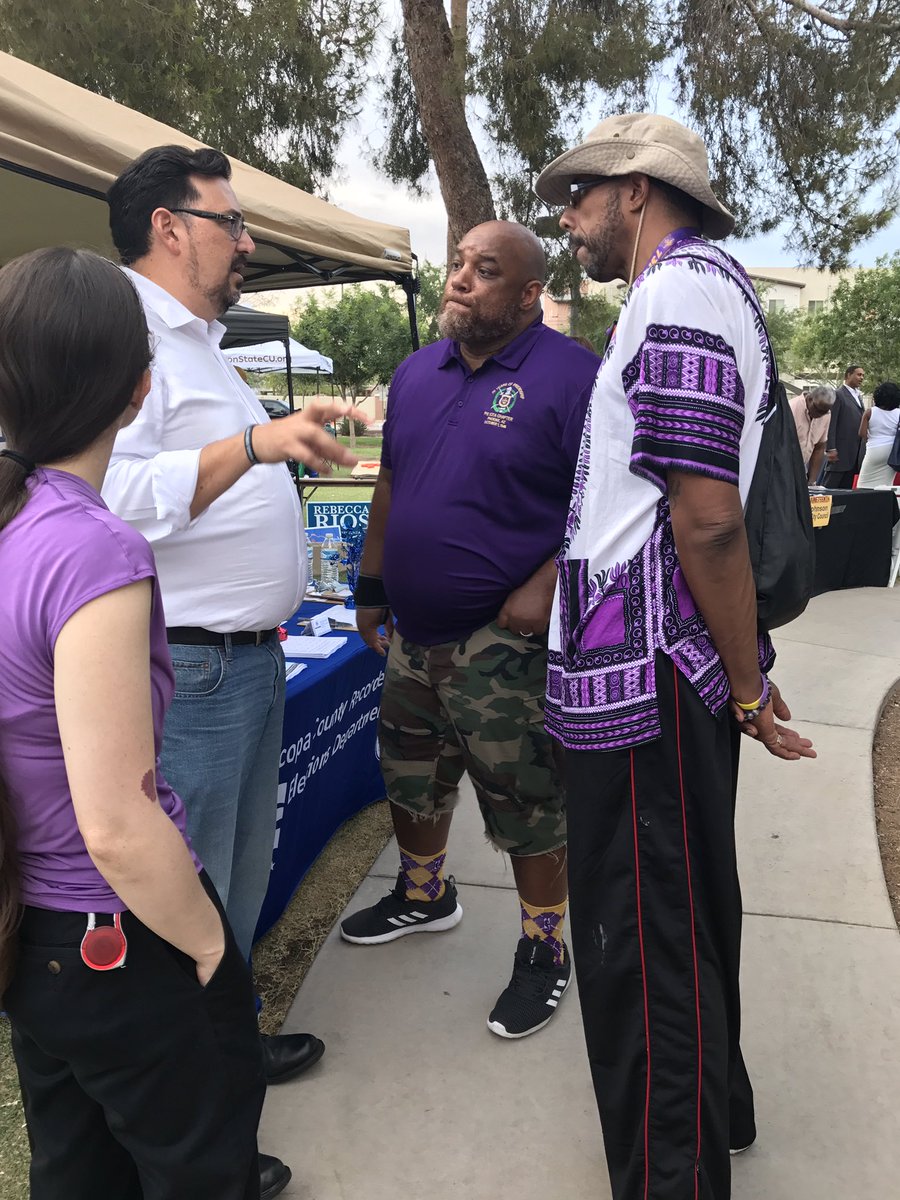 Kenosha99's tweet photo. @RecorderFontes meeting our newest Deputy Registrars and talking to voters at the historic @PHXJuneteenth celebration. #ProtectDemocracy #VoteLocalAz https://t.co/VheAyVxsgT