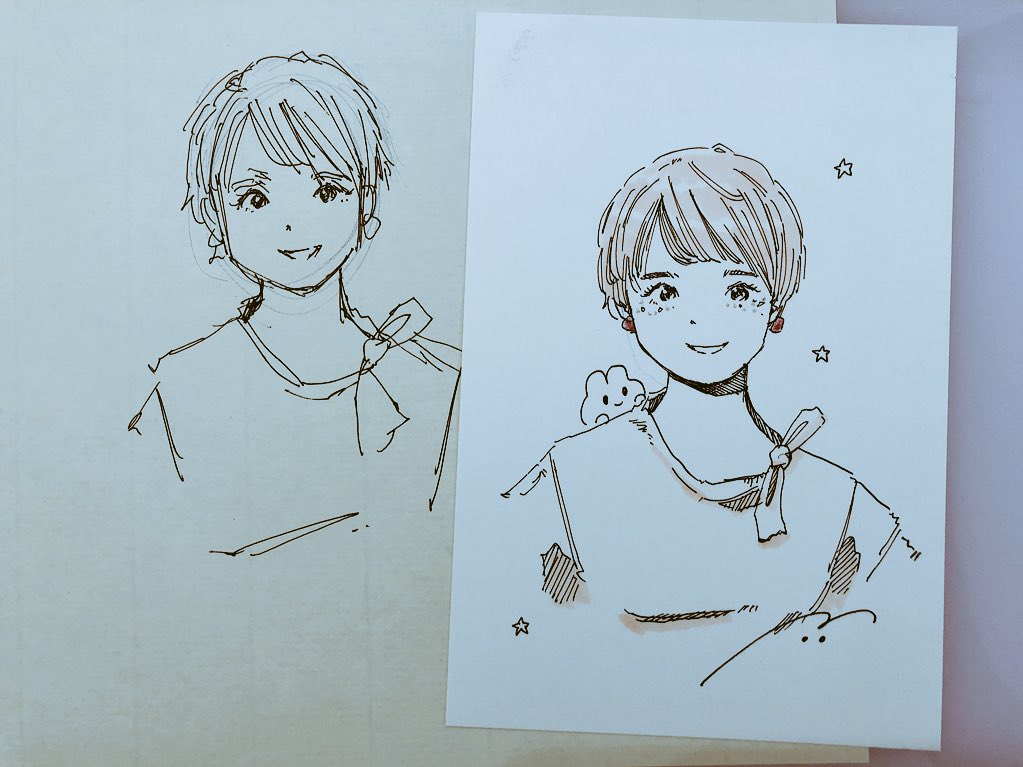 Post by やさうさちゃん on X: 似顔絵屋さん
