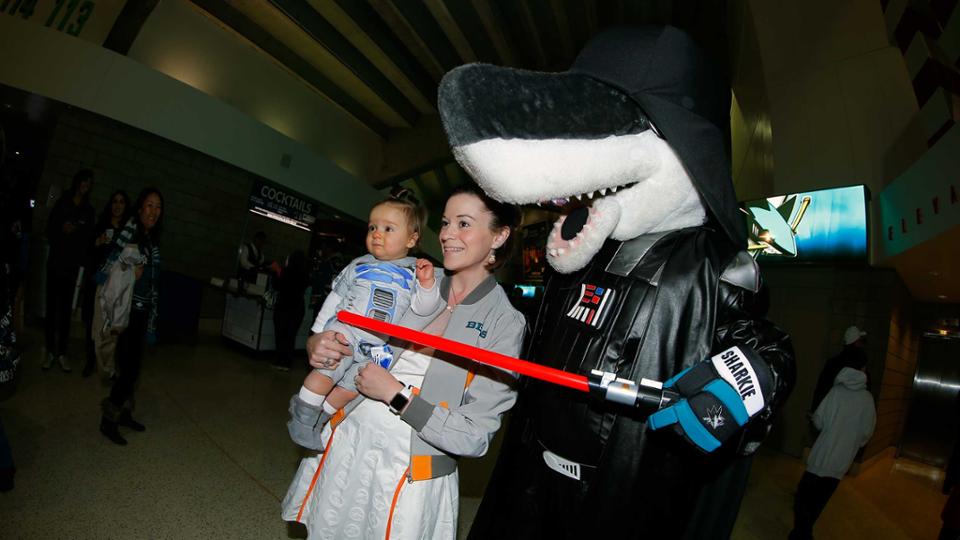 SanJoseSharks's tweet photo. The force continues in #SharksTerritory next season!

Guarantee your 🎟 to Star Wars Night and see other 2018-19 theme nights at https://t.co/jivc6H92bI. https://t.co/zstcPzUlb7