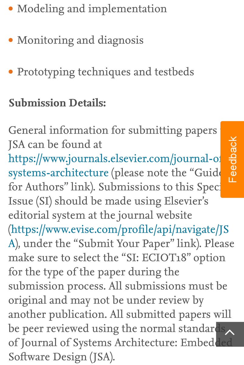 RaymondChooAu's tweet image. Journal of #SystemsArchitecture: Special Issue on #EdgeComputing for #IoT journals.elsevier.com/journal-of-sys… #CfP