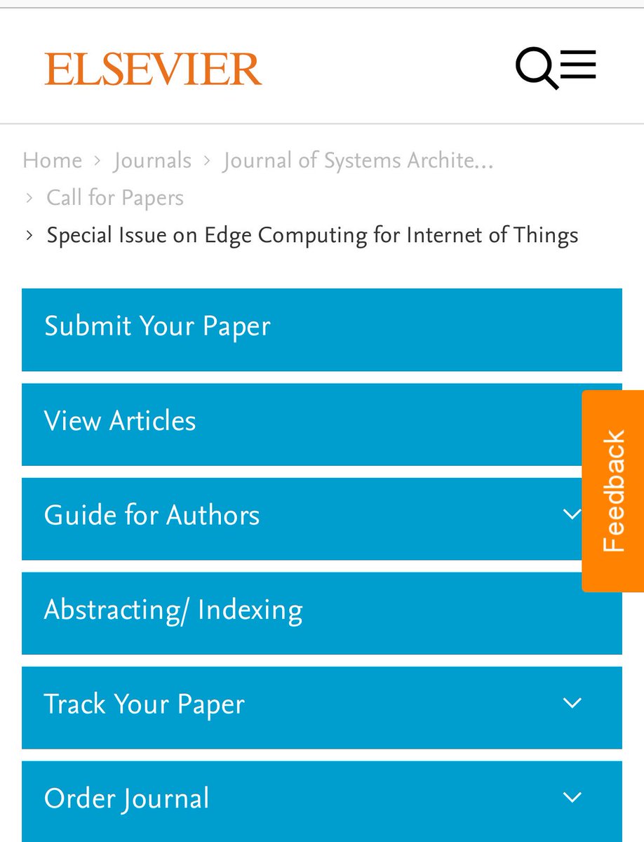 RaymondChooAu's tweet image. Journal of #SystemsArchitecture: Special Issue on #EdgeComputing for #IoT journals.elsevier.com/journal-of-sys… #CfP