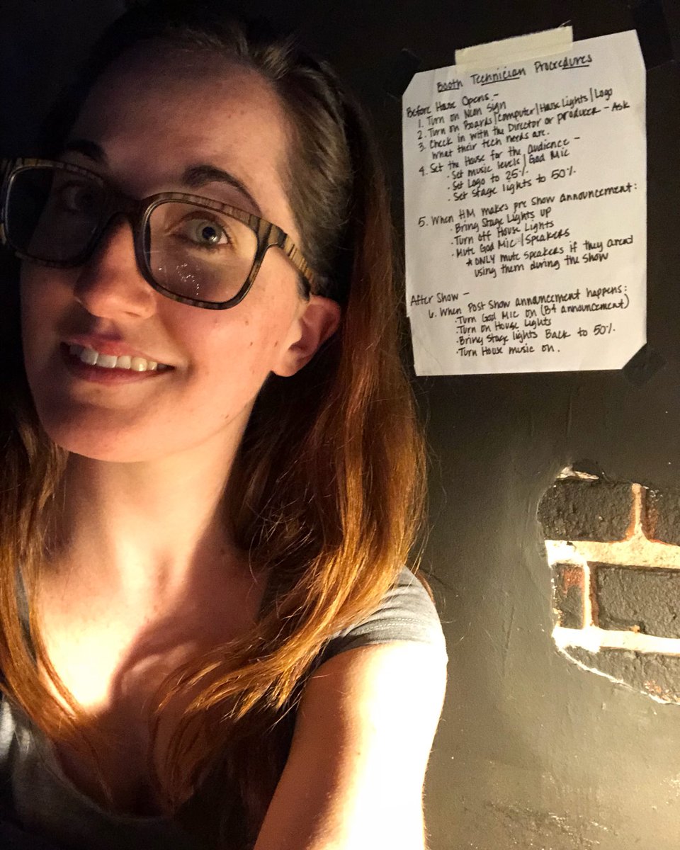Bancroffed's tweet photo. Teching at @The_Ruby_LA like the good old days of my internship. Not an intern anymore. #theatermanager #therubyla https://t.co/qBgkxYTGqt