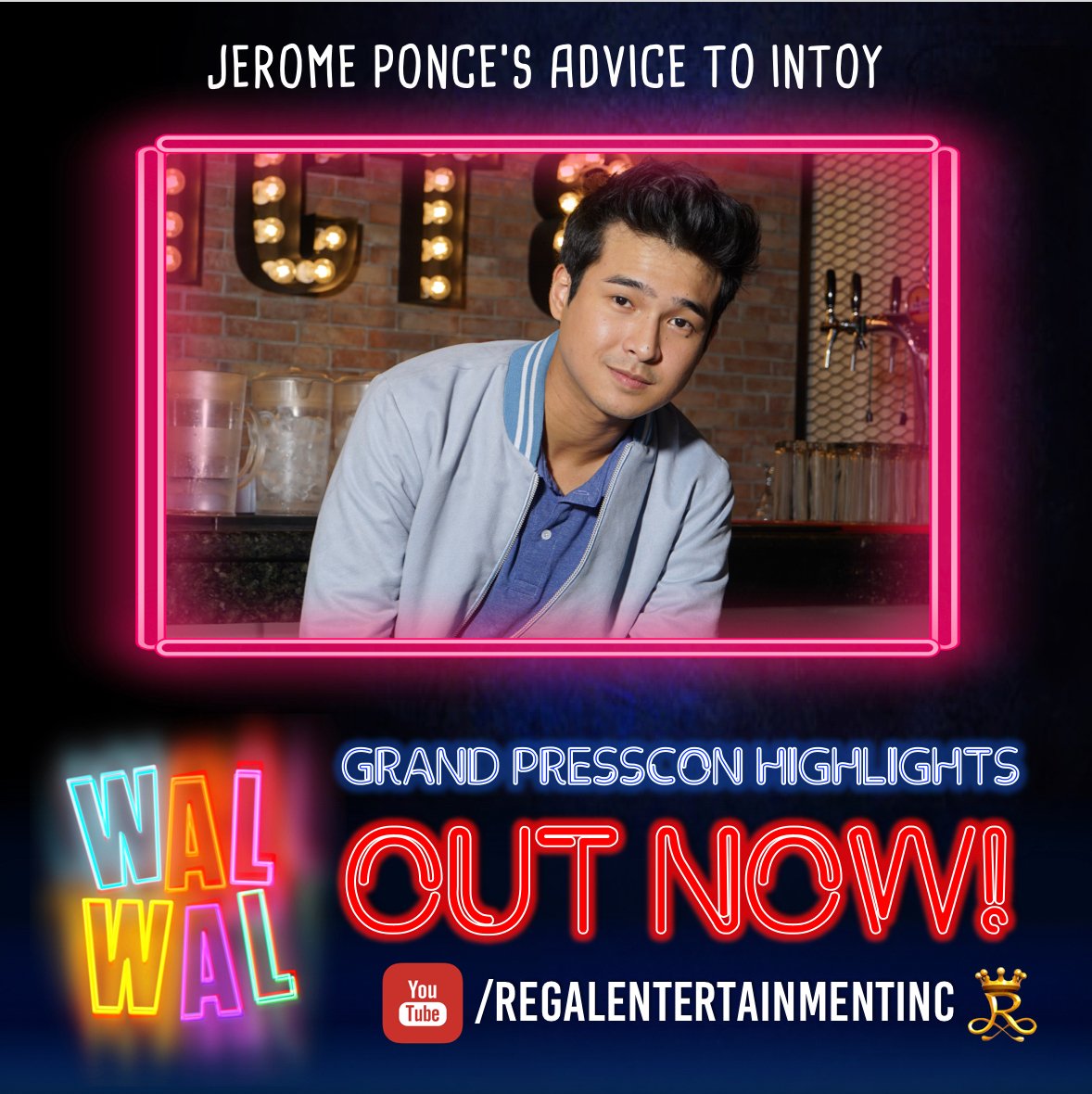 RegalFilms's tweet photo. What is Jerome’s advice to his character, Intoy? Watch a new #WalWalExclusive video out now on our YouTube channel! https://t.co/CzSD2vmonL https://t.co/Cn53jnAzuS