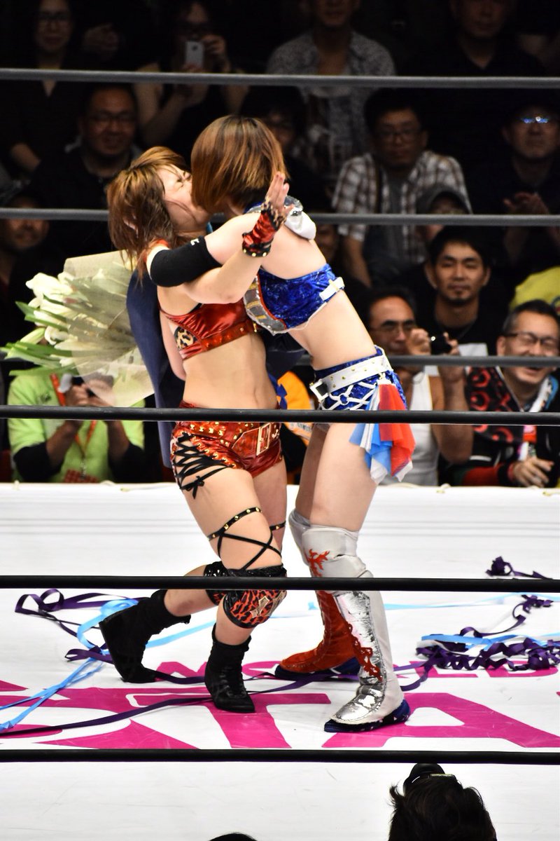 2018.06.17 後楽園ホール #紫雷イオ 選手壮行試合 最後にイオさんの唇