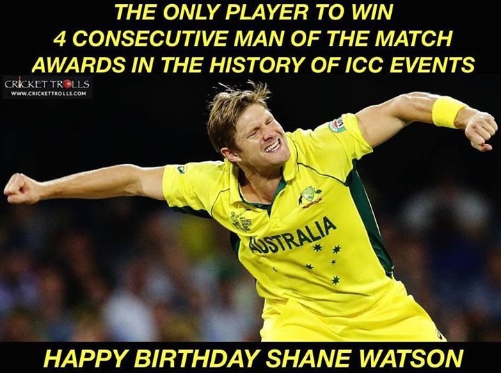 Happy Birthday Shane Watson  