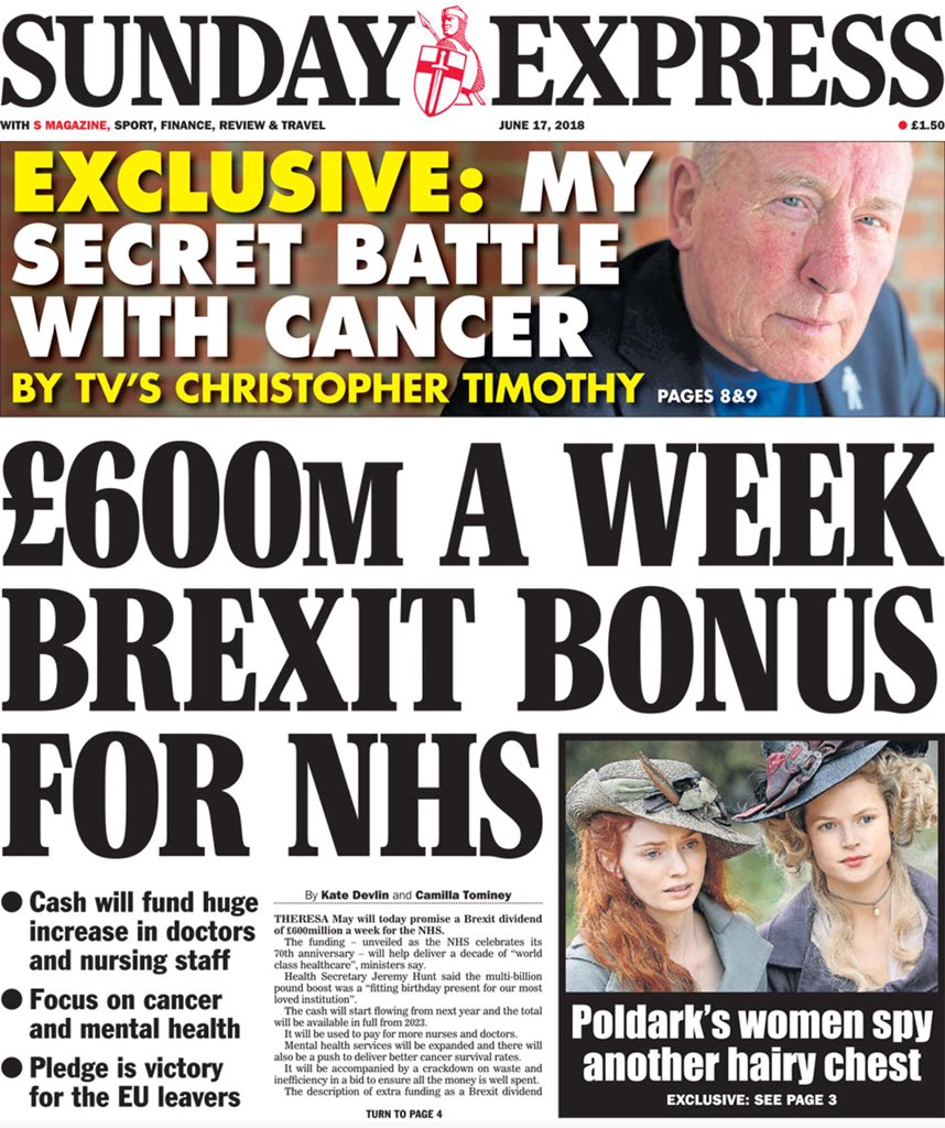 grahambsi's tweet photo. This is a shameless lie. The money for the NHS will come from tax rises and more borrowing. There is no ‘Brexit Bonus’. The Bank of England confirms that British families are already £900 worse off because of Brexit. Please challenge this lie today. https://t.co/CPdVkadzma