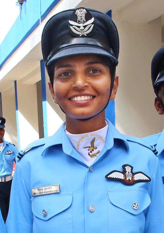 Congratulations to Karnataka's #MeghanaShanbough for becoming South India's First Lady Fighter Pilot and touching the sky! You are an inspiration to all of us and you have made Karnataka very proud!