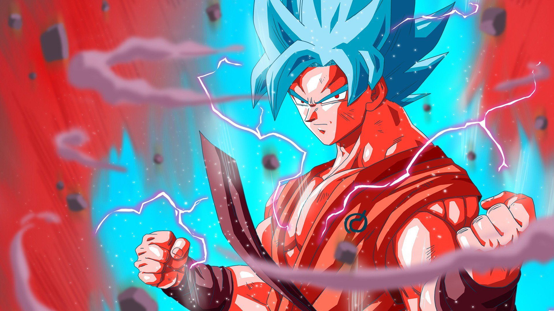 Goku Super Saiyan Blue Kaioken Live Wallpaper 