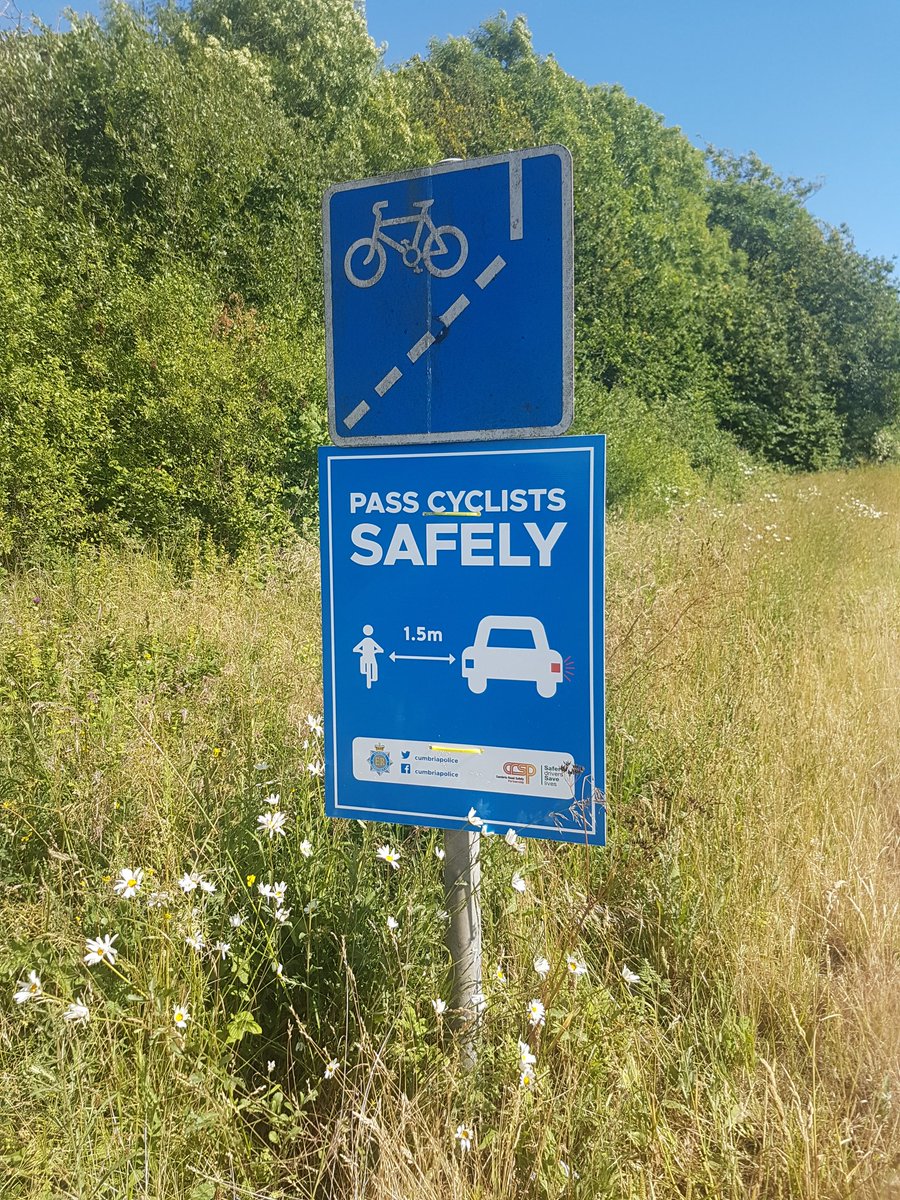 Our signs are now in place, you'll see them when you're out and about! #cyclesafety #beaware #haveyouspottedus