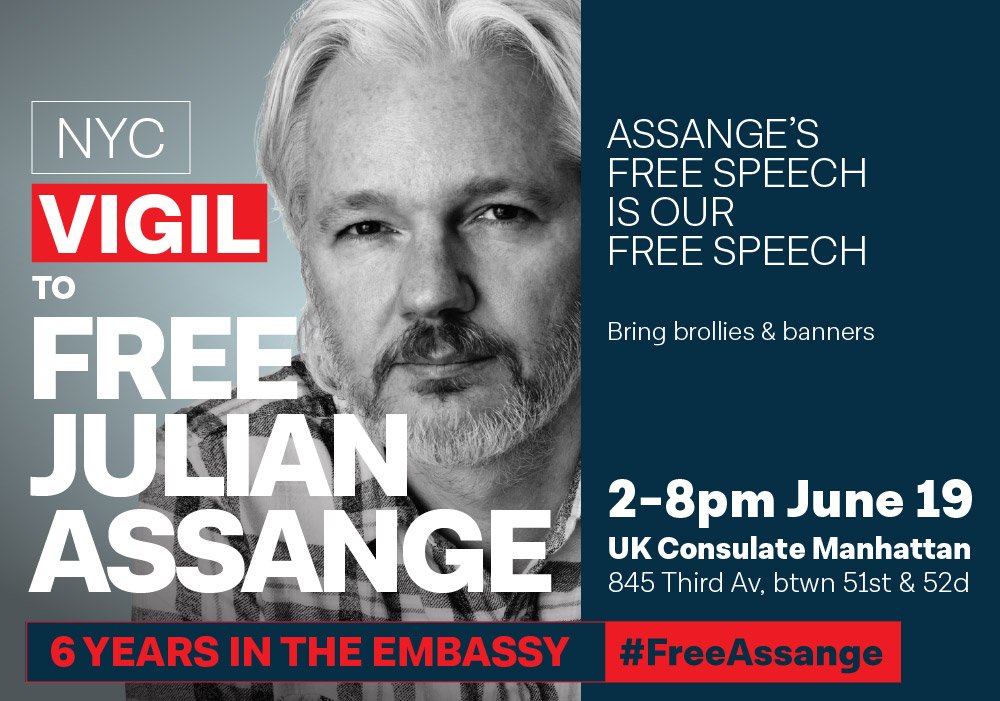 He's sacrificed  6 years of his freedom on behalf of freedom of the press... can you spare a few hours of your life in support of freedom of the press? If so and if you live in New York I'll see you Tuesday pic.x.com/oP1XnauLvH