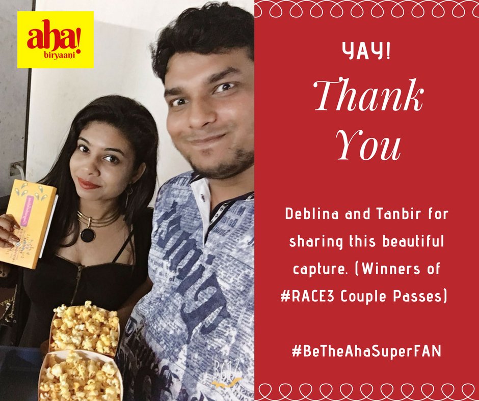 ahabiryaani's tweet image. #BeTheAhaSuperFan. We love you Tanbir &amp;amp; Deblina. Keep rocking. #EatWhatYouLove #LoveWhatYouEat #Aha