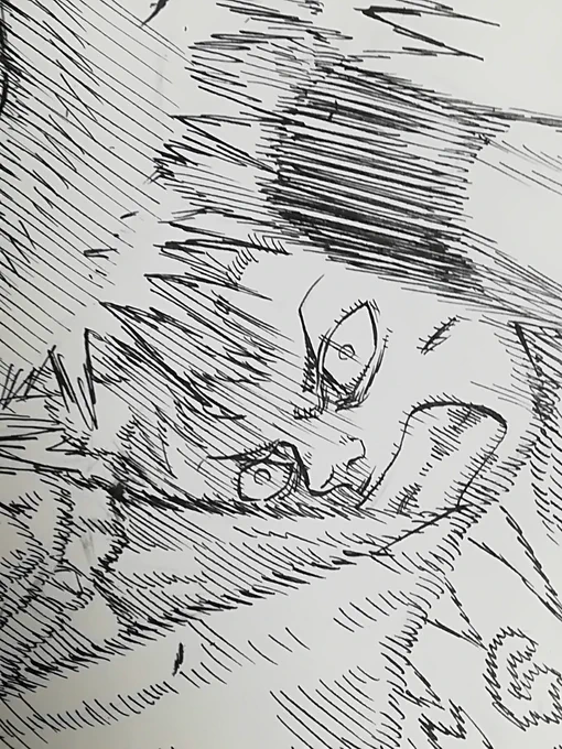 今月はなんだか…アクションシーンの作画に手こずっている。なかなか思うような絵に辿り着かない。
原因はわかっている。
初めての単行本発売を前に仕事が手につかないのだ。
そうだ。私は！ソワソワ！している！ 