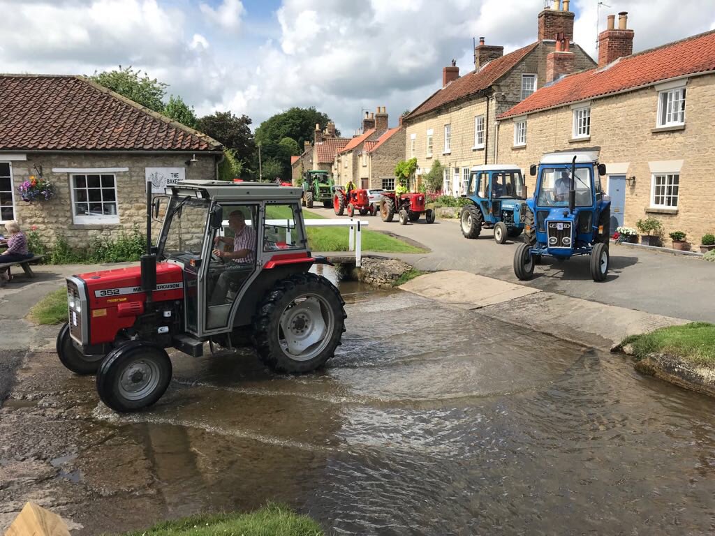 BakeryHovingham's tweet photo. Tractor Run. #hovinghambakery #tractorrun #tractors #bigtractors #smalltractors @HovinghamV @VisitHelmsley @VisitRyedale https://t.co/JE5FVA6vh9