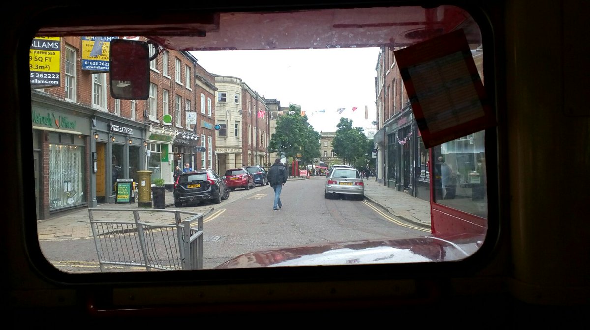BarnabyBus's tweet photo. At library leaving now #Macclesfield Barnaby bus https://t.co/PckMxiM25R