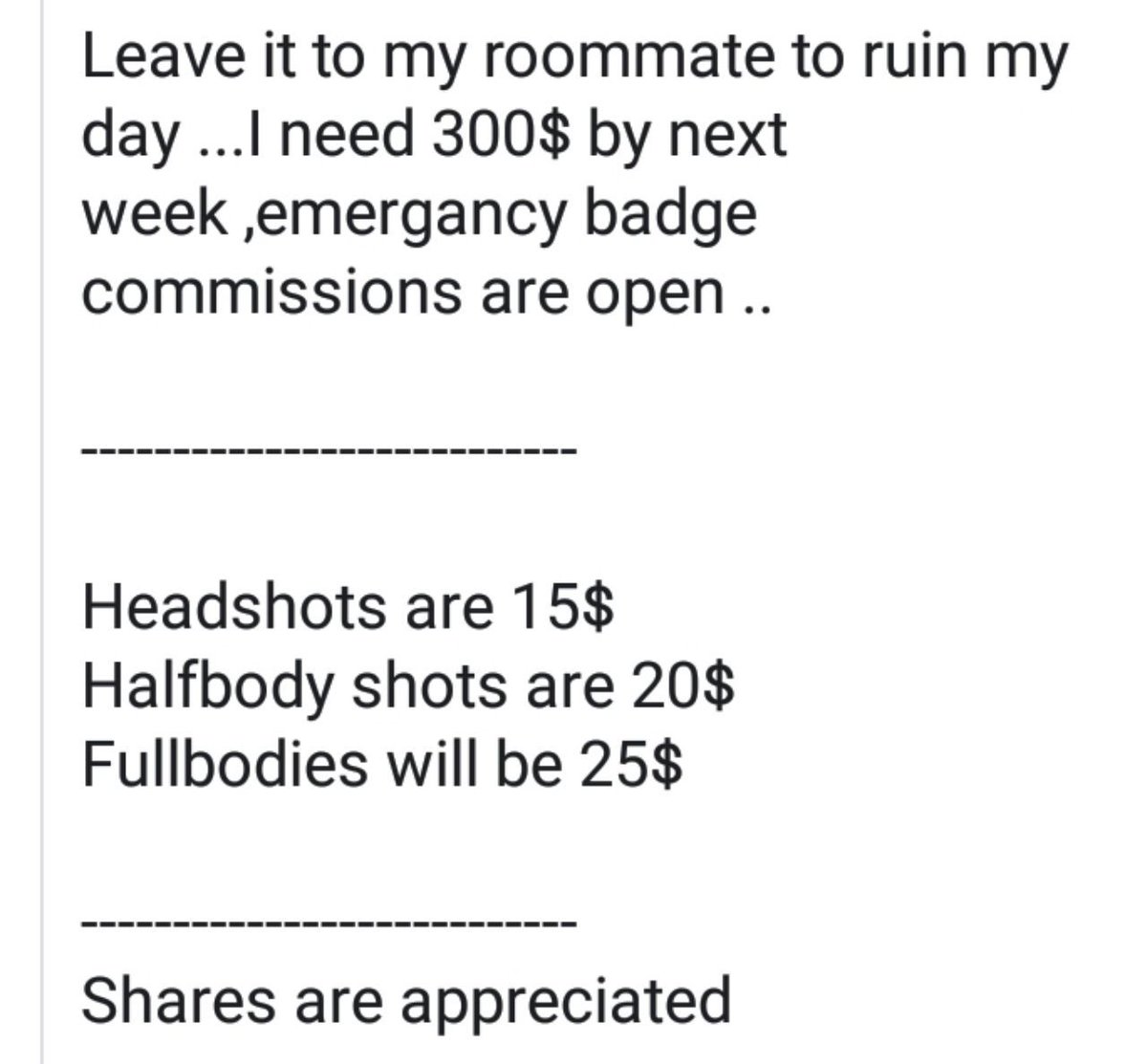 LilliSketchOwO's tweet photo. Anything will help...
RT Are appreciated 
Please dm me if you're interested 

#furryfandom #furry #furryartist https://t.co/9c2uR87OwI