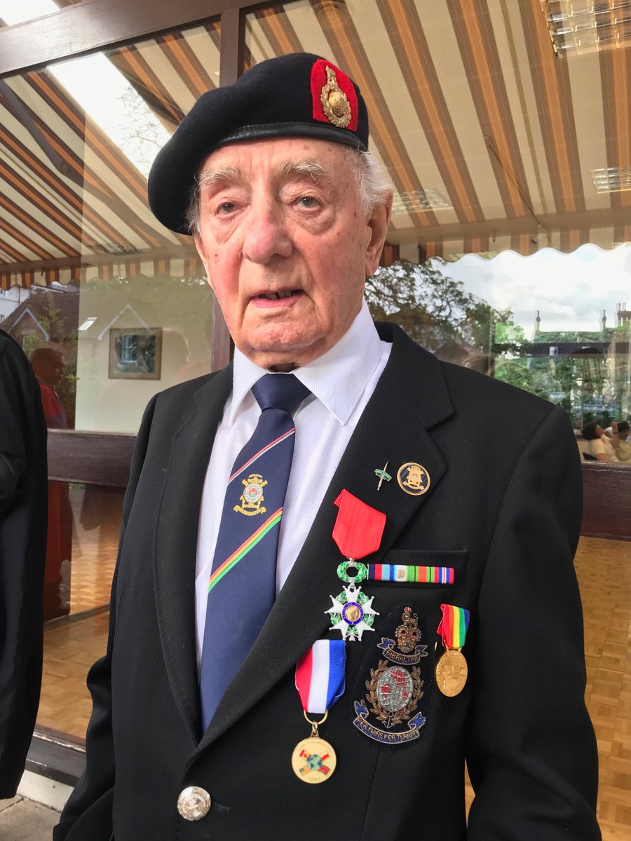 joekuipers's tweet photo. My stepfather proudly wearing his Legion d’Honneur medal awarded yesterday by the French ambassador for his services on DDay as a Royal marine. A moving occasion. https://t.co/SQ1glVCgMh