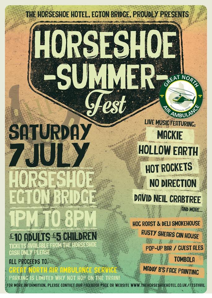 Horseshoe summer #festival Egton Bridge near #Whitby 7 July
