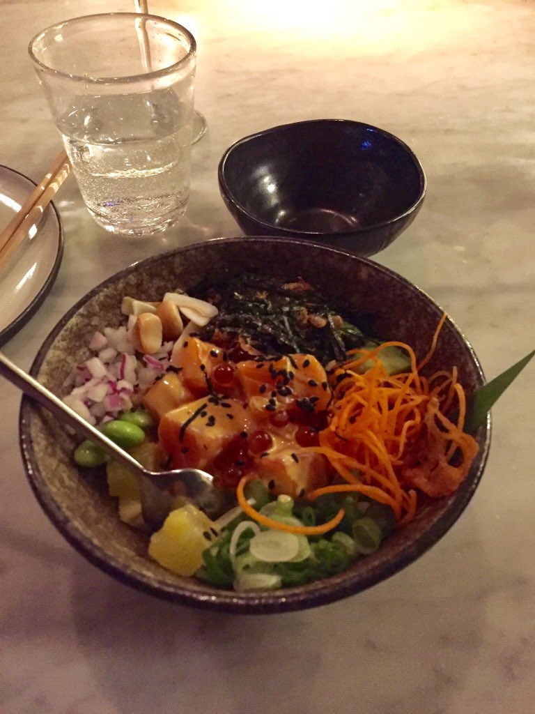 Utterly delicious Hawaiian Poke from @Blackroe #London #food 😍