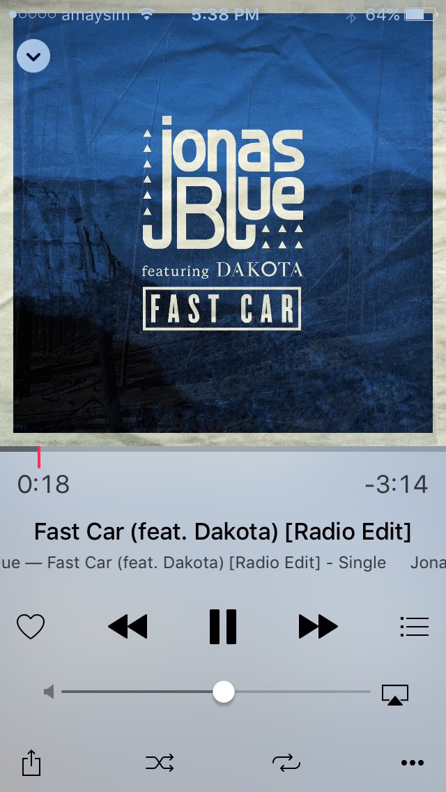 Day 7: Fast Car by Jonas Blue