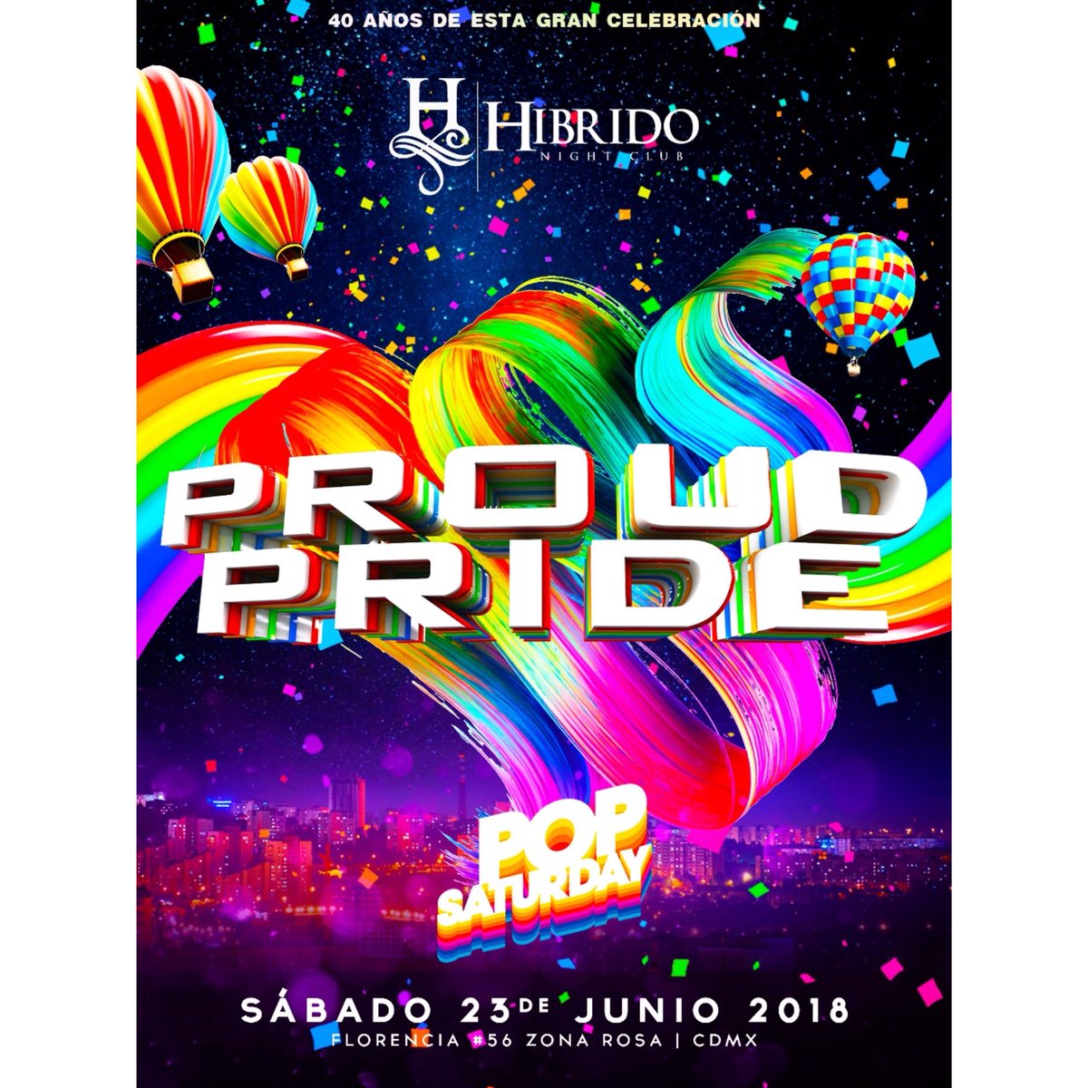 HibridoNightC's tweet photo. Este próximo Sábado 23 de Junio
¡ProudPride! "The Mexico City GayPride Celebration"

Nos vemos después de la Marcha en casa.

/Florencia 56, Zona Rosa/ https://t.co/wyHDacA92E